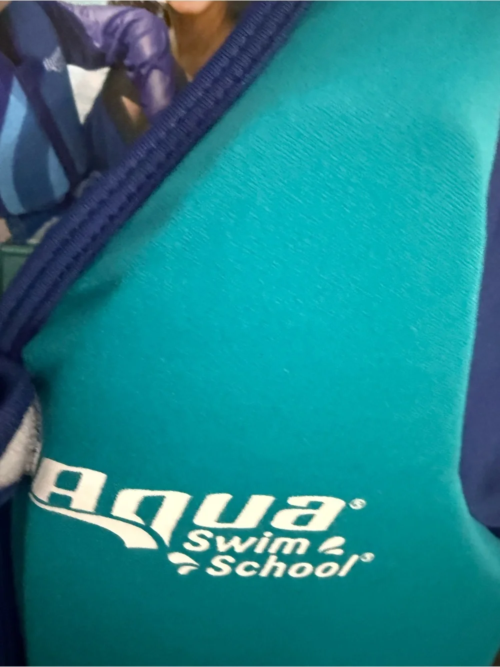 Teal & Navy Kids Swim Vest